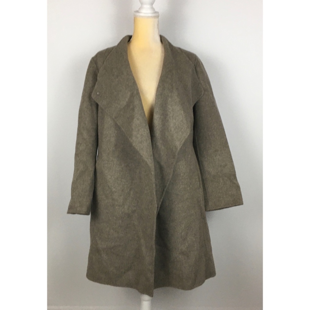 J Jill Wool Angora Funnel Neck Wrap Jacket Medium
